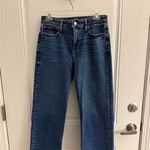 American Eagle Outfitters Dark Blue Straight Leg Jeans